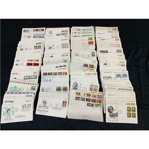 Over 400 First Day Issue Addressed Stamped Envelopes