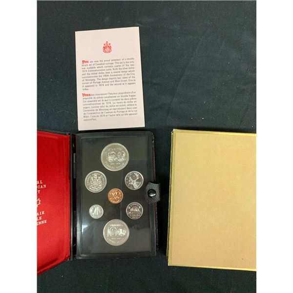Royal Canadian Mint Double Dollar Collectible Coin Sets 1974