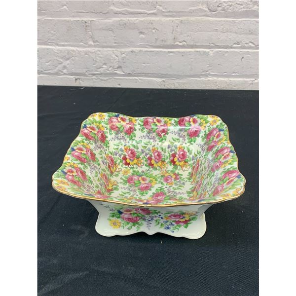 Vintage Antique Chintz Bowl Unmarked