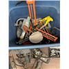 Image 2 : Tote with Miscellaneous Power Tools & Hand Tools