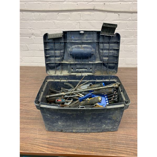 Tool Box Full of Misc Tools Mostly Wrenches, Sockets Etc