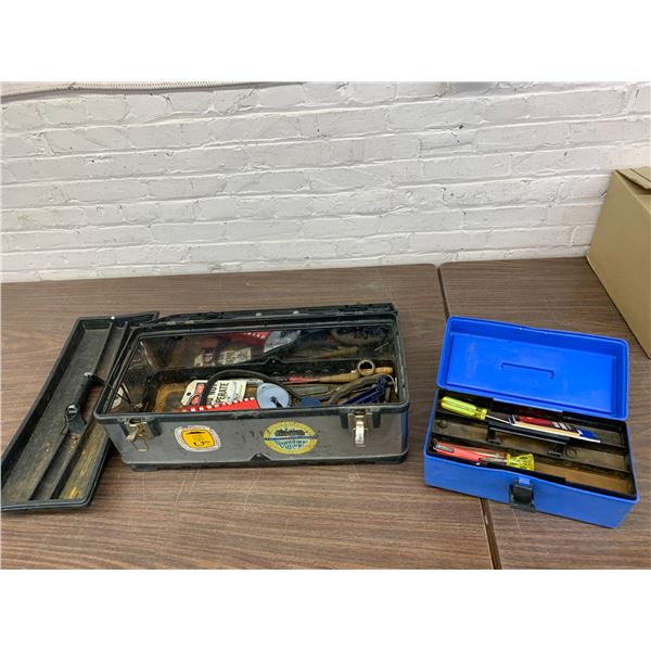 2 Tool Boxes with Misc Hand Tools / Etc Inside *as is*