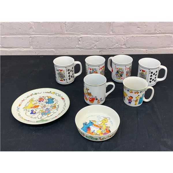 Gorum Muppets Childrens Plate, Bowl and Cup , Disney Mug and Playing Cards Mugs