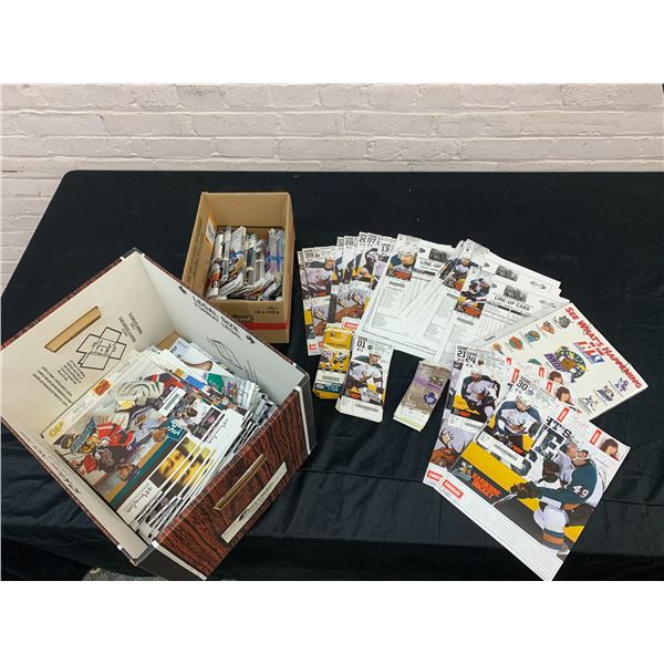 Box of Years Worth of Manitoba Moose Game Pamphlets & Tickets / Ephemera 2010's