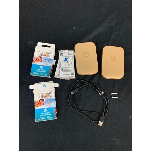 Lot of 2 Sprocket Photo Printer (with some photo paper) Untested