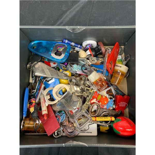Box of Assorted Bottle Openers / Novelty & Advertising