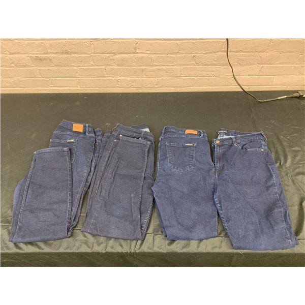 4 Pairs of Calvin Klein Jeans Size 16 and 18 High Rise Skinny