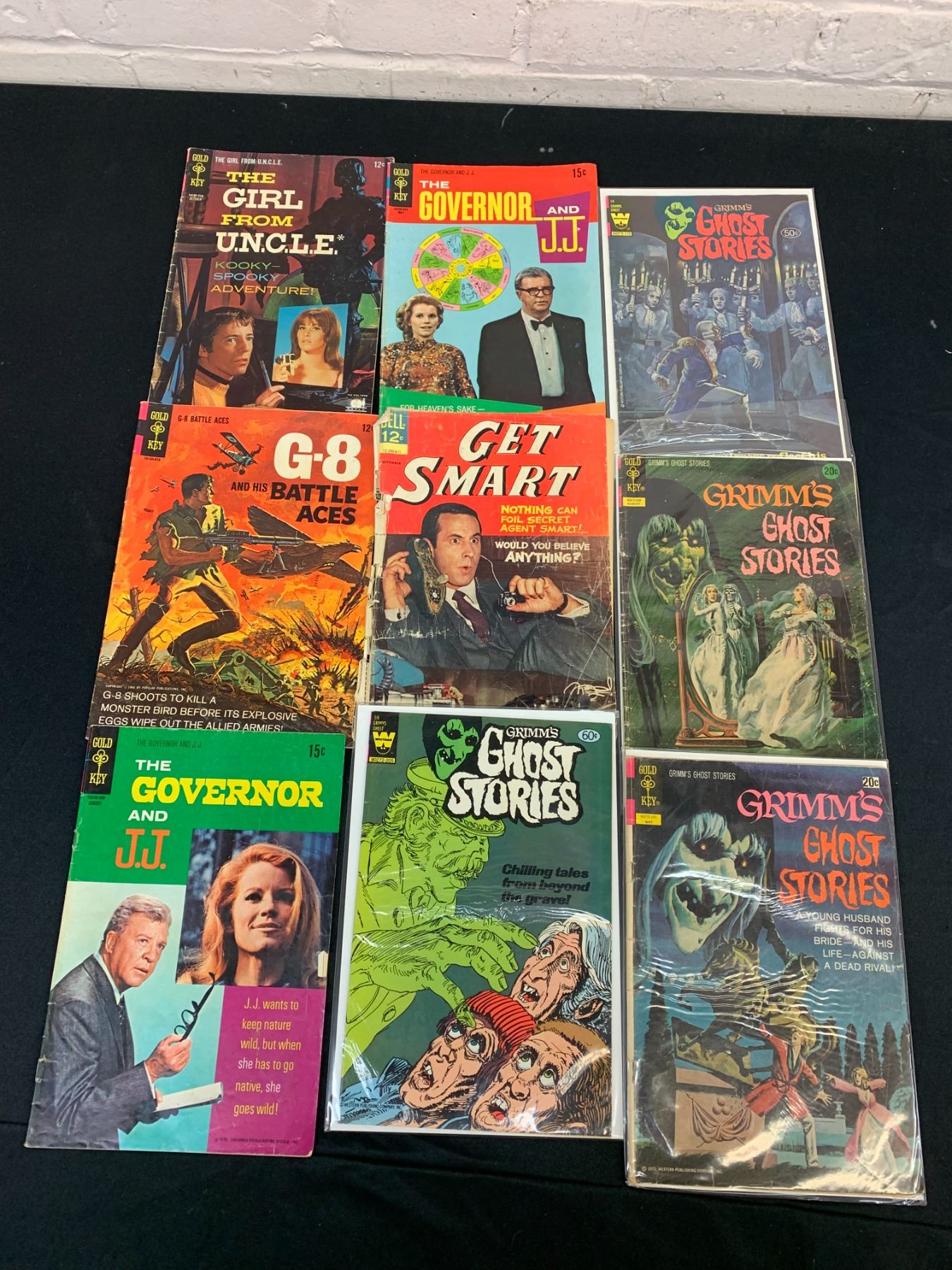 Lot of 9 Vintage Comic Books Gold Key Ghost Stories, Get Smart, The ...