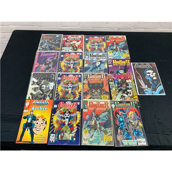 Lot of 17 Vintage Comic Books Marvel's The Punisher Related