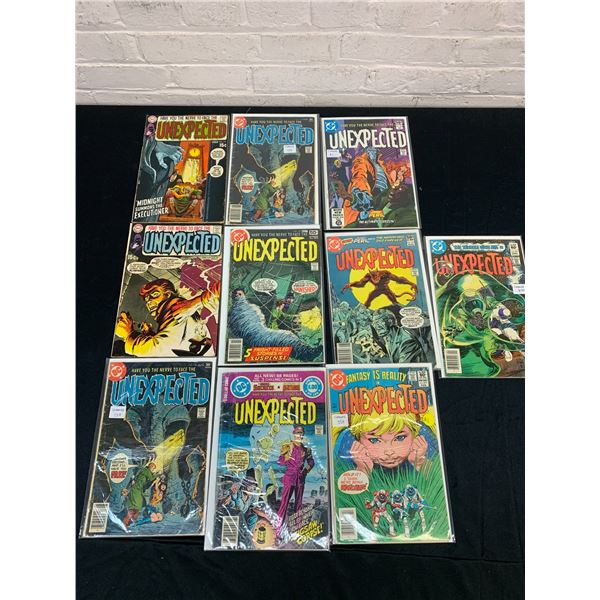 Lot of 10 Vintage Comic Books "Unexpected" DC Comics Assorted Issues