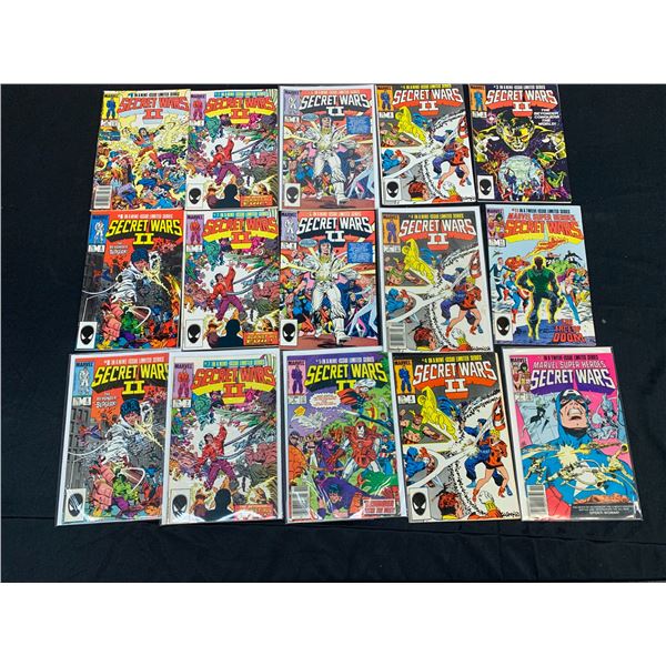 Lot of 15 Secret Wars and Secret Wars II Vintage Comic Books, Marvel, Various Issues