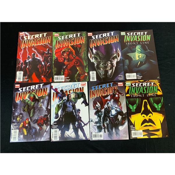 Lot of 8 Marvel Secret Invasion ( 2 Different Limited Series Issues, Incomplete ) Comic Books