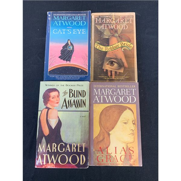 Lot of 4 Margaret Atwood Paperback Novels Cats Eye, Alias Grace, The Robber Bride, etc
