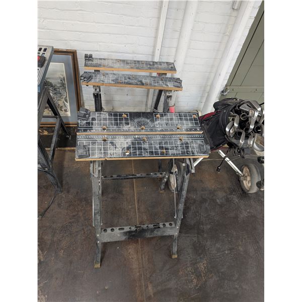 Lot of 2 Jobmate Folding Work Bench Table