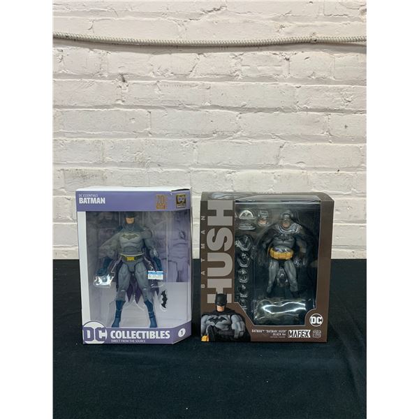 Lot of 2 Hush MAFEX Batman Action Figure *opened and DC Collectibles 20 Years Action Figure (sealed)