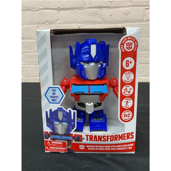 Transformers Action Figure Toy Dancing Optimus Prime w Light and Sound