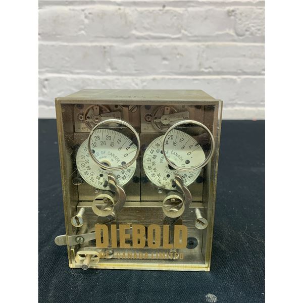 Vintage Antique Bank Vault Time Lock *no key*