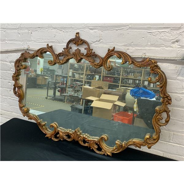 Wonder Glo Ornate Copper Tone Frame, Wall Mirror 39" x 27"