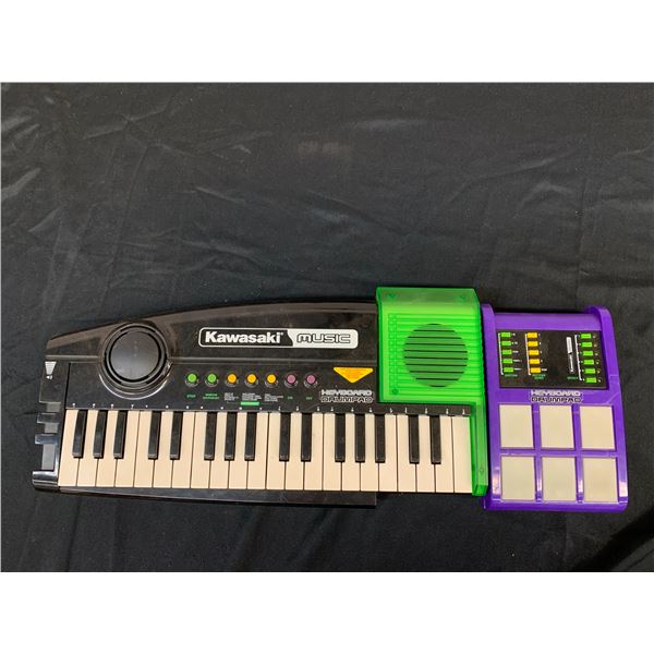 Kawasaki Music Keyboard and Drum Pad Musical Toy Battery Operated