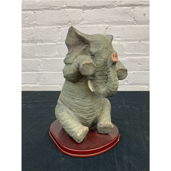Elephant Resin Figurine 10"