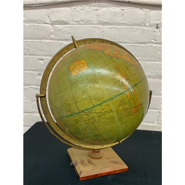 Vintage World Globe Cram's Imperial 12" circa 1970s