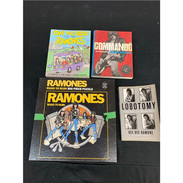 Lot of 4 The Ramones Books, Puzzle, Autobiography