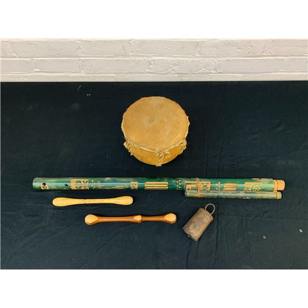 Lot of 5 Misc Folk Instruments