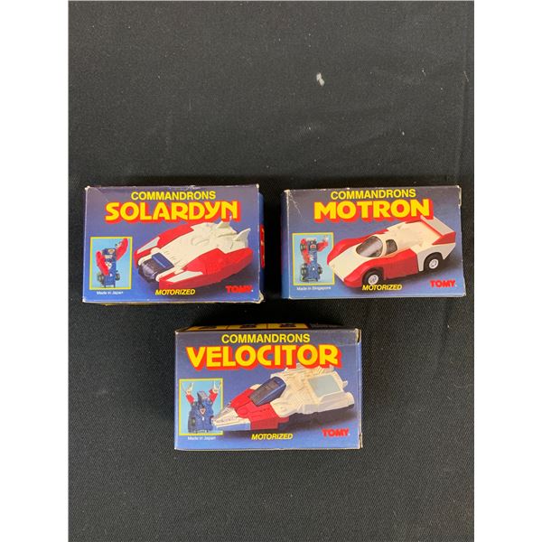 Vintage 1985 McDonald's Go-Bots (lot of 3 complete in box)
