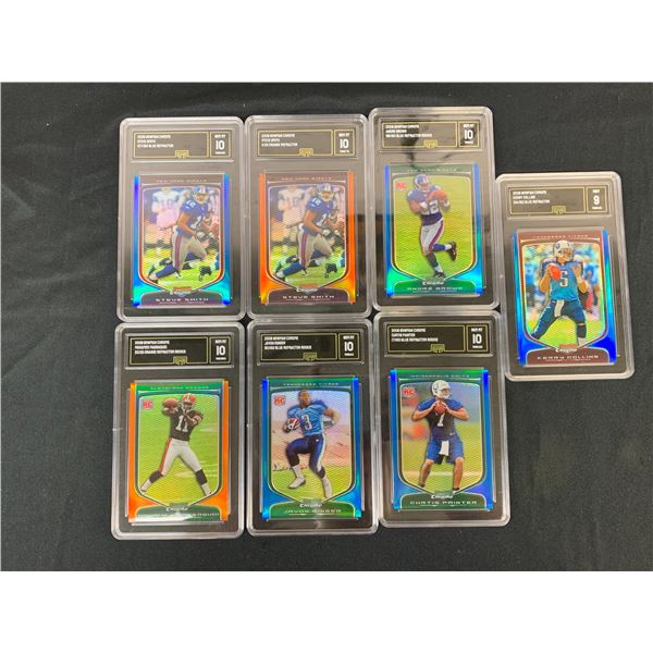 NFL Bowman Chrome 2009 lot of graded GMA 10 cards