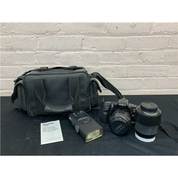 Minolta Maxxum 450si Camera with Bag and Accessories 28-80mm Lens, 70-210mm, Flash