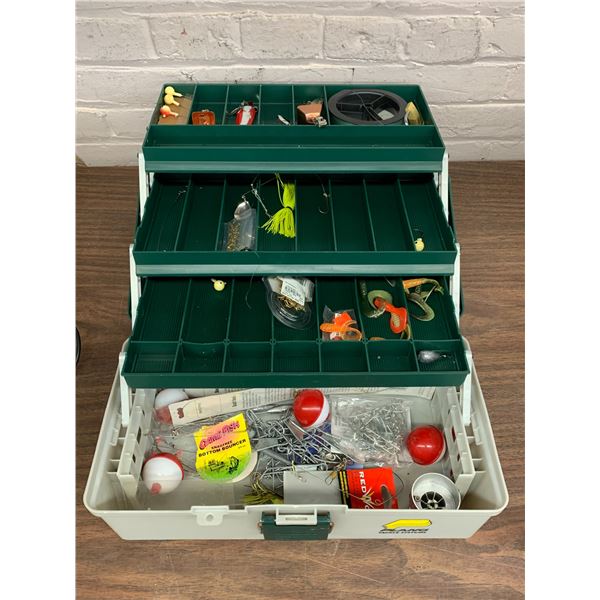 Fishing Tackle Box with Assorted Lures & Misc