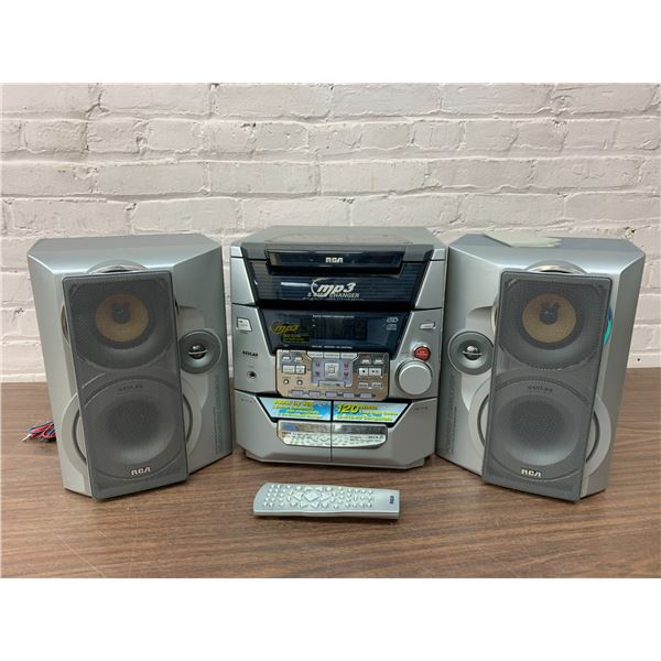 RCA MP3 5-Disc Changer Sound System with Speakers Model RS2533