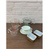 Image 1 : Pyrex Stovetop Kettle, Gravy Boat, Measuring Cups, Fridge Storage Containers