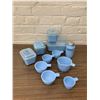 Image 1 : Delft Blue Pyrex Fridge Storage, Measuring Cups and Misc Pieces