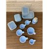 Image 2 : Delft Blue Pyrex Fridge Storage, Measuring Cups and Misc Pieces