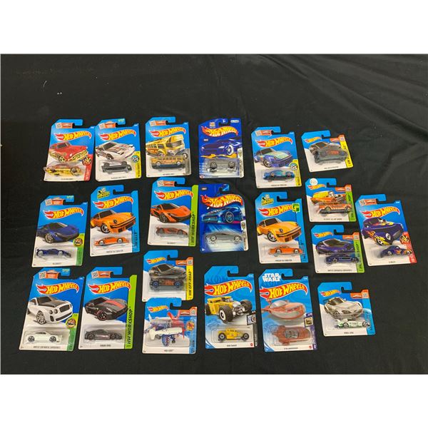 Lot of 21 Hot Wheels Die Cast Collectible Cars