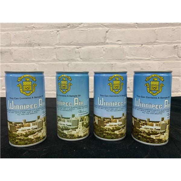Lot of 4 Vintage Novelty Winnipeg Canned Air