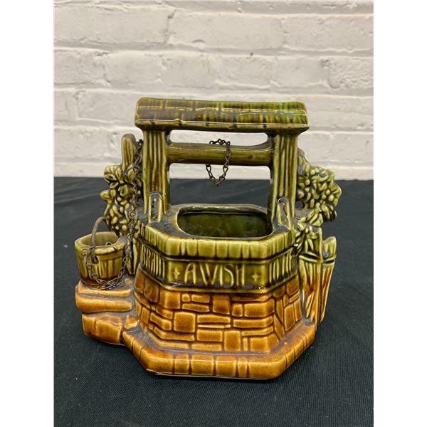 McCoy USA Vintage Watering Well Ceramic Planter 6"
