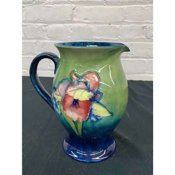 Vintage Moorcroft Pitcher *cracked & repaired* 7" Tall