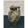 Image 1 : Resin Polystone Rennaisance Style Vase, Metallic Finish 14"