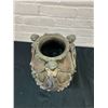 Image 3 : Resin Polystone Rennaisance Style Vase, Metallic Finish 14"
