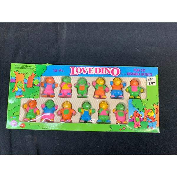 Love Dino Toy Pack, Barney Knock-Off Toys NOS