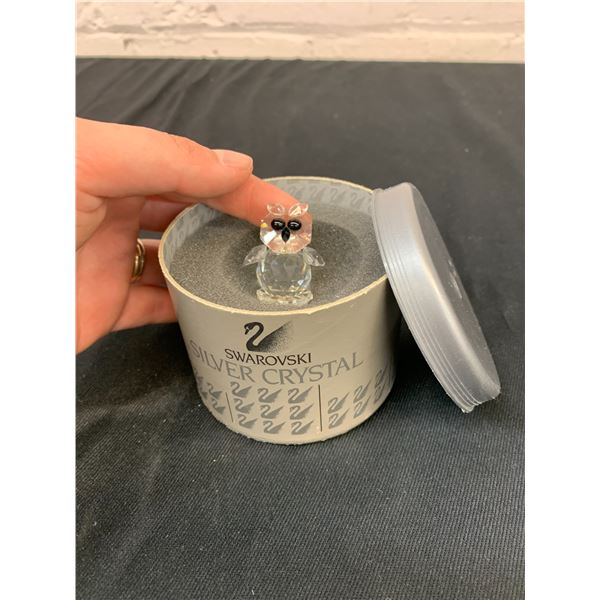 Swarovski Silver Crystal 1.5" Owl Figurine