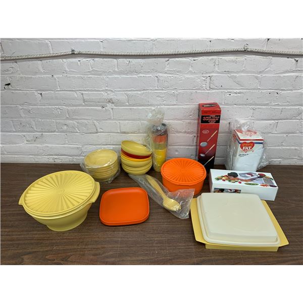 Lot of Vintage Tupperware and Kitchen Gadgets