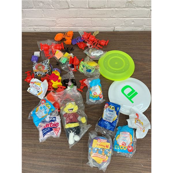 Lot of Assorted Toys, McDonalds, Fast Food Premiums, Frisbees