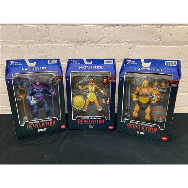 Masters Of The Universe Masterverse Revelation Action Figure Lot He-Man Skeletor Teela 2021 MOTU