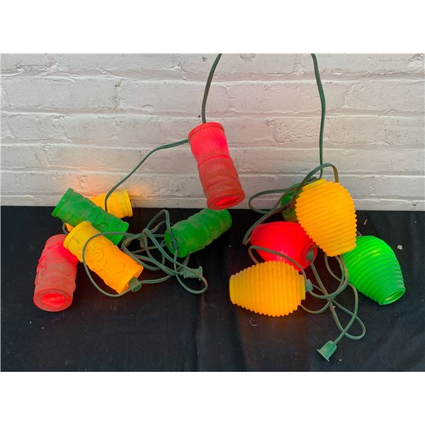 Vintage Plastic Tiki Patio String Lights
