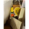 Image 4 : Wooden Sewing Stool Storage Box w Contents 19"