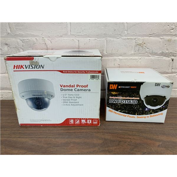 Pair of Security Dome Cameras