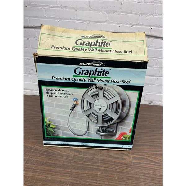 Graphite Suncast Wall Mount Hose Reel